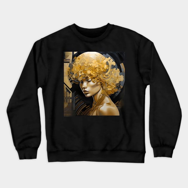 Golden Girl 01 Crewneck Sweatshirt by Mistywisp